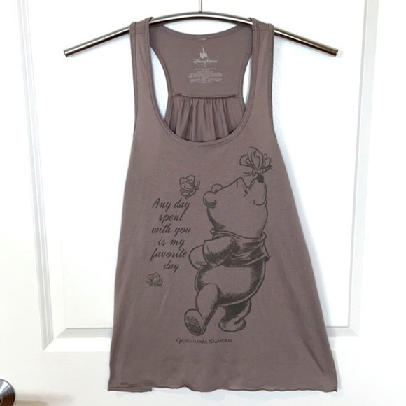 DISNEY | Women’s Winnie the Pooh Light Brown Tank Top Size Small - Picture 1 of 6